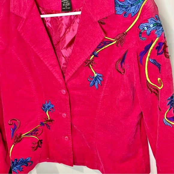 Morgan Cole Vintage Suede Western Blazer Jacket - Picture 3 of 10